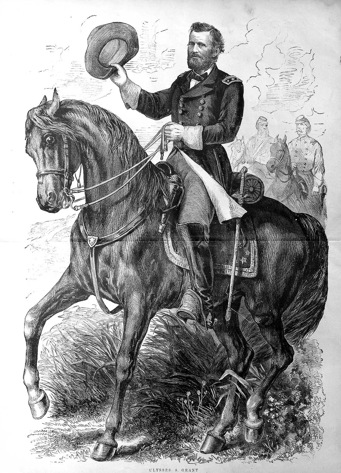 General Ulysses S. Grant on horseback. Public domain, Wikimedia Commons.