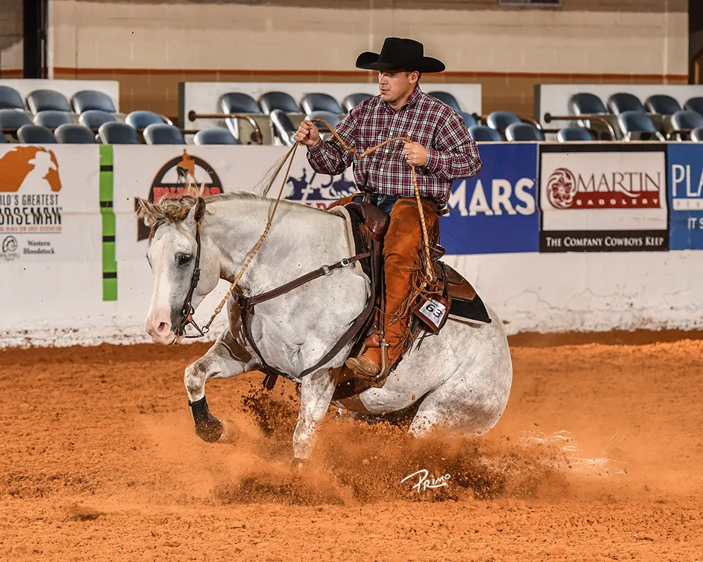 Jared Templet showing at Celebration of Champions in Fort Worth, Texas.