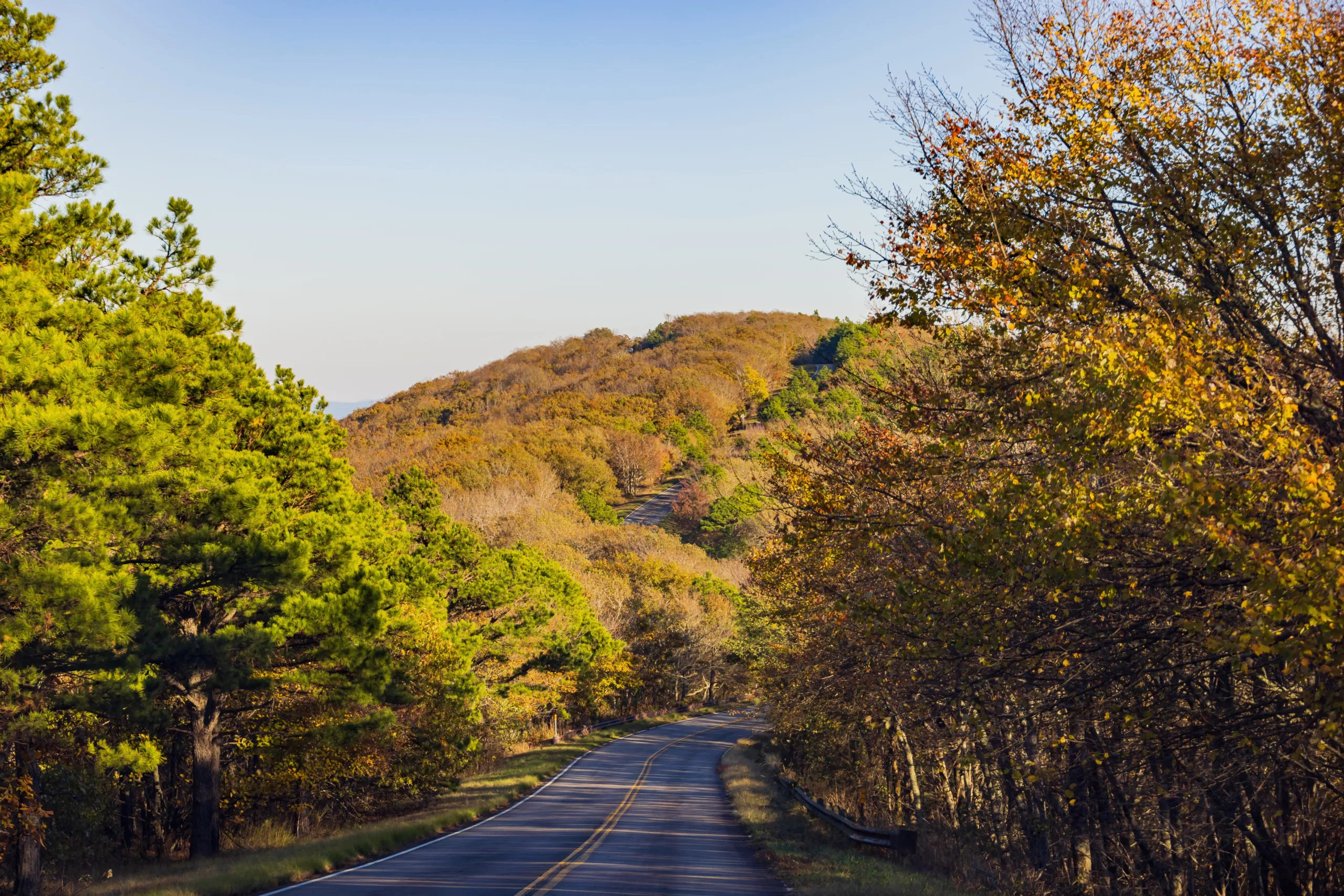 The Talimena National Scenic Byway near Talihina.