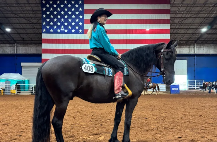 The Art of Partnership Inola dressage trainer Patty Couch and her Friesian gelding Gallant Prince Von G have been competing at the Championship Show since its debut. Prince earned WDAA’s Super Horse title in 2026.